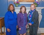 WRANYS President Jacqueline Madison, Governor Kathy Hochul, and WRANYS 2nd Vice-President Helen Nerska at the 2025 Women's History Month Reception.